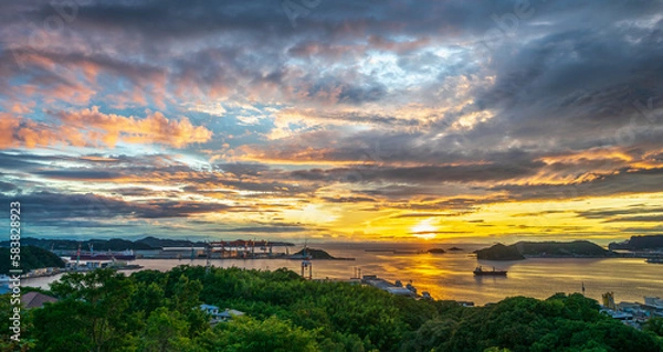 Fototapeta 長崎の夕陽