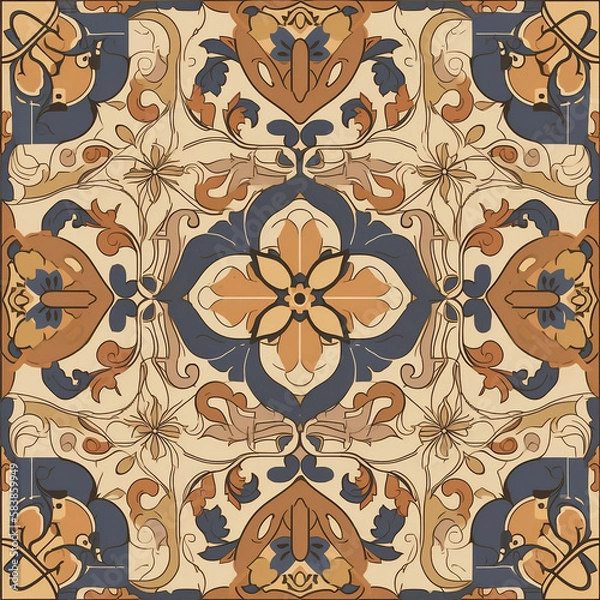 Obraz seamless pattern with elements