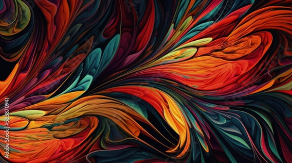 Fototapeta colourful abstract background - generative ai