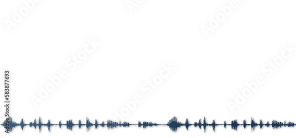 Fototapeta Waveform freigestellt
