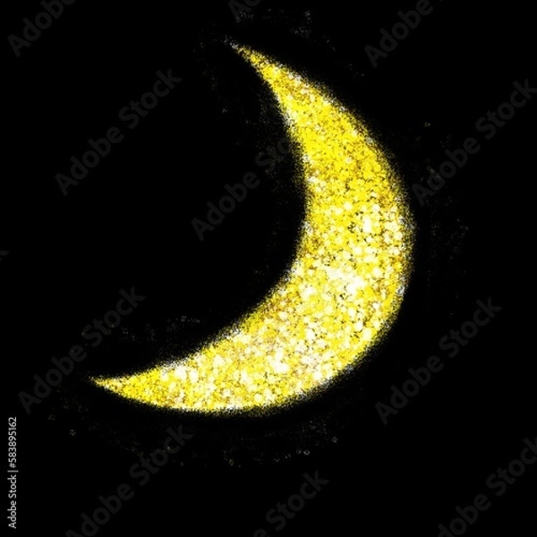 Obraz 三日月　月　イラスト