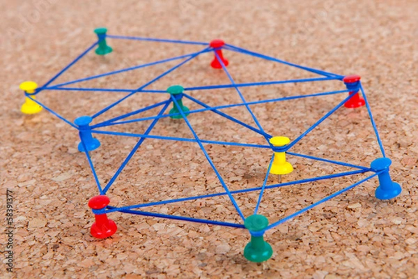 Obraz Symbolbild Netzwerken