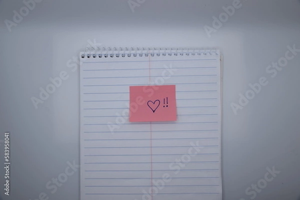 Obraz notepad sticky note expression