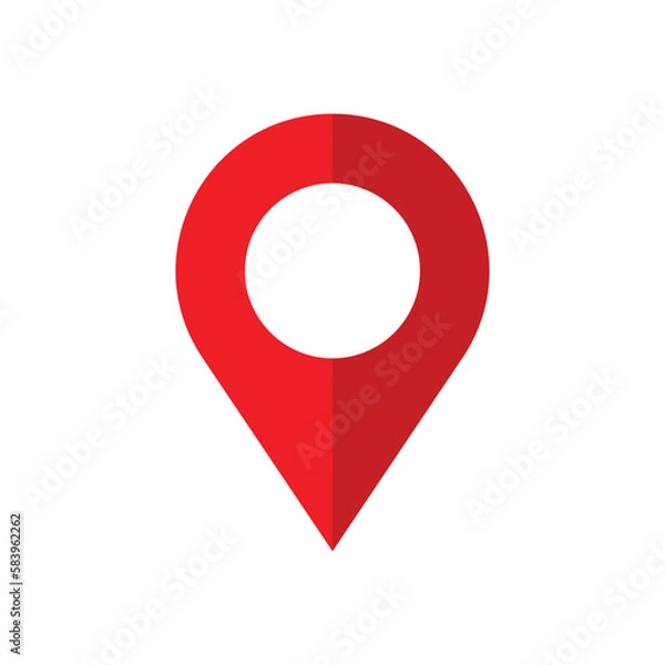 Obraz location pin logo icon design vector