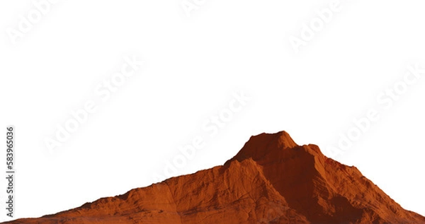 Obraz 3D renders - mountains - landscapes - isolated PNG images