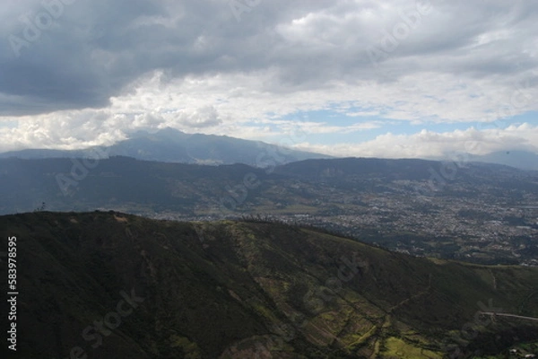 Obraz clouds over the mountain