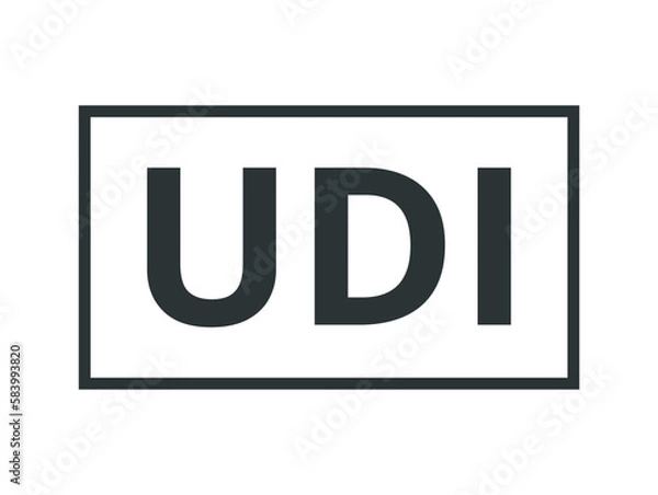 Obraz Unique device identifier symbol. 