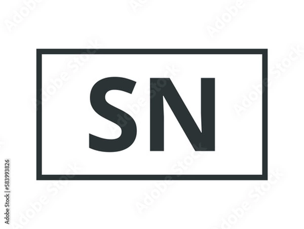 Obraz Serial Number symbol. 