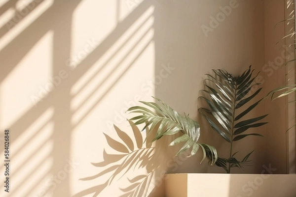 Obraz plant in front af a wall 