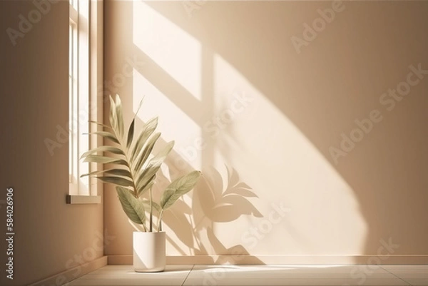 Obraz plant in front af a wall 
