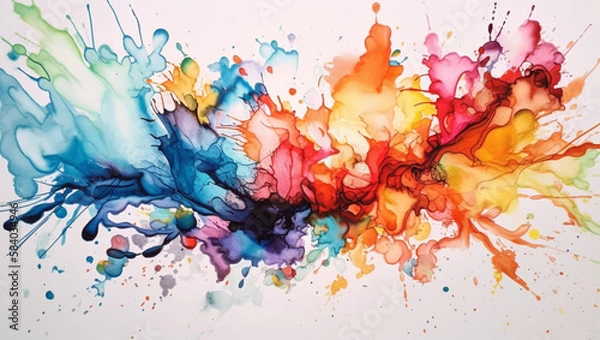 Fototapeta abstract watercolor background, Generative AI