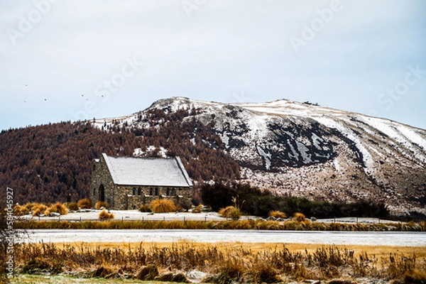 Obraz winter on Lake Tekapo