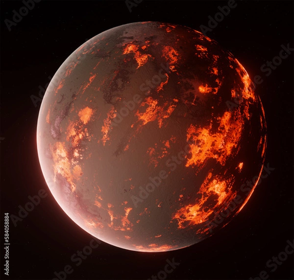 Obraz Planet, space, 3d illustration, 3d rendering