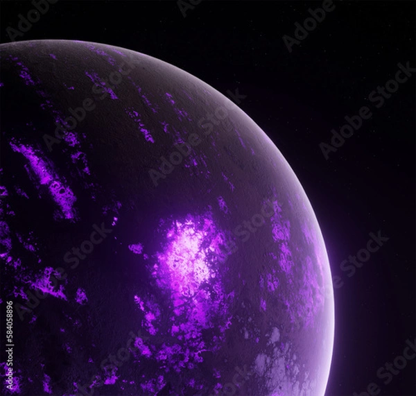 Obraz Planet, space, 3d illustration, 3d rendering