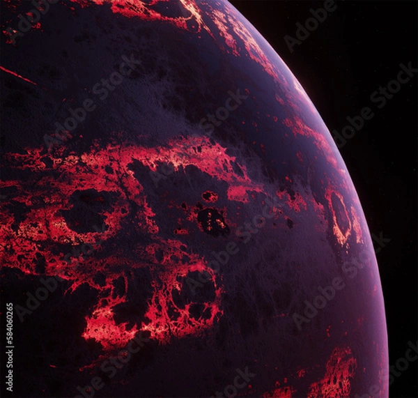 Obraz Planet, space, 3d illustration, 3d rendering