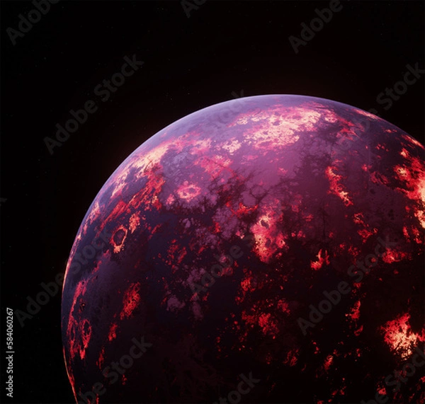 Obraz Planet, space, 3d illustration, 3d rendering