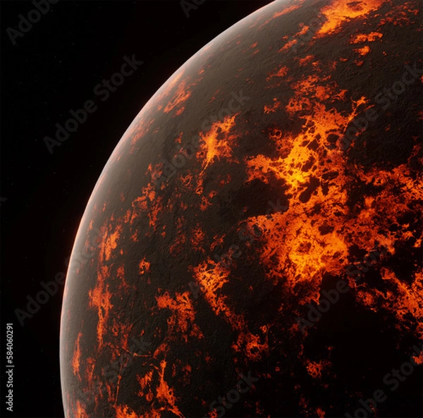 Obraz Planet, space, 3d illustration, 3d rendering