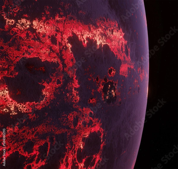 Obraz Planet, space, 3d illustration, 3d rendering