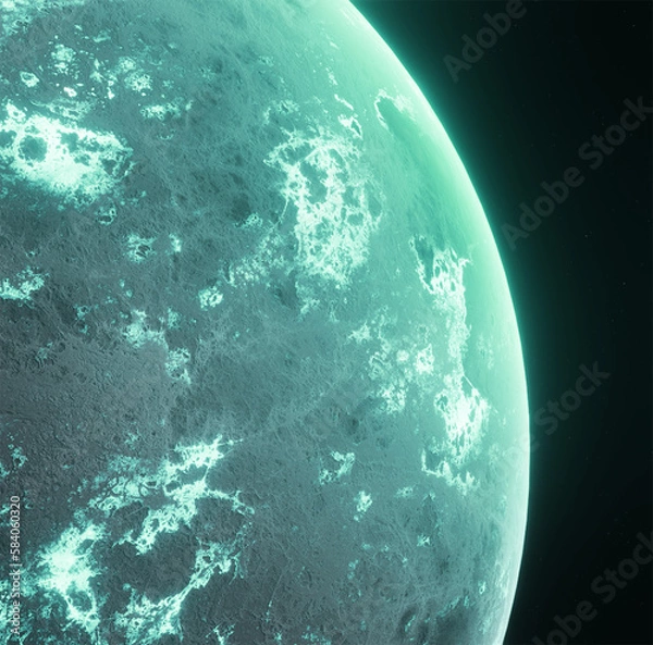 Obraz Planet, space, 3d illustration, 3d rendering