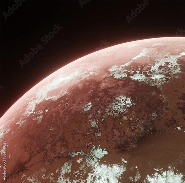 Obraz Planet, space, 3d illustration, 3d rendering