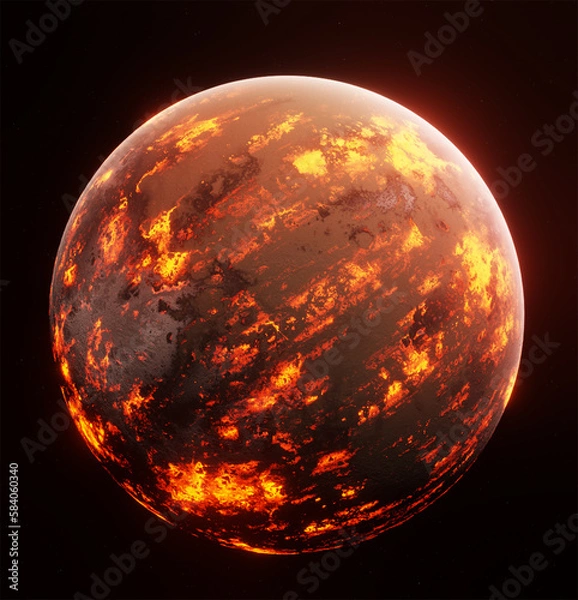 Obraz Planet, space, 3d illustration, 3d rendering