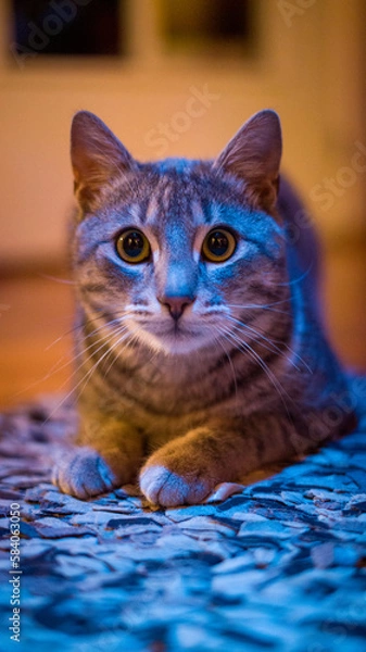 Obraz cat on the table