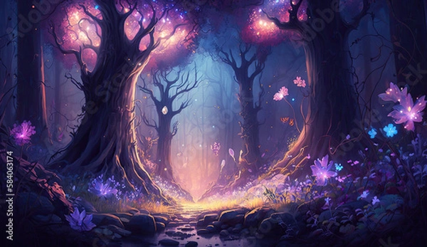 Fototapeta magischer Wald