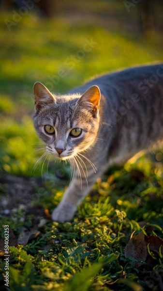 Obraz cat in the garden