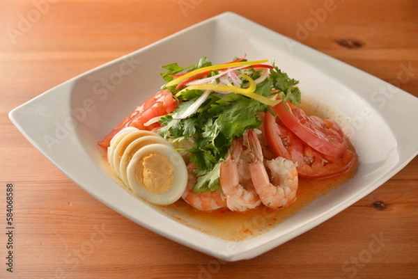 Obraz 多国籍風ピリ辛な冷たい麺料理