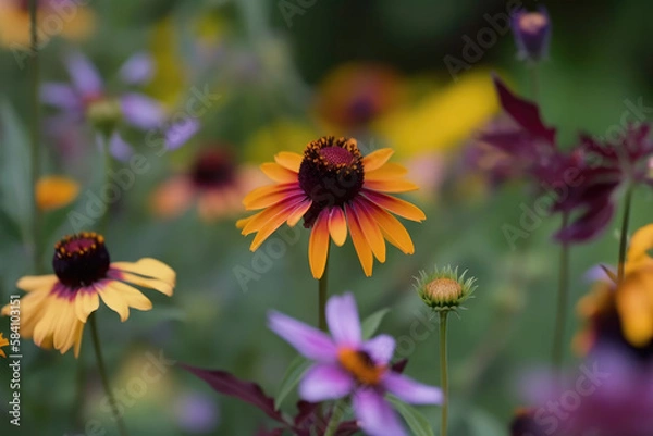 Obraz Wildflowers made with generative ai