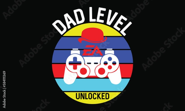 Obraz dad level unlocked