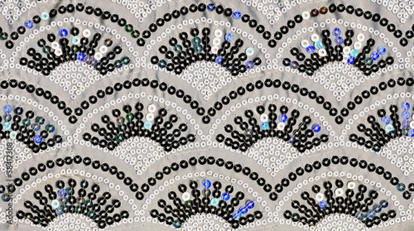 Obraz Sequin arch pattern on fabric