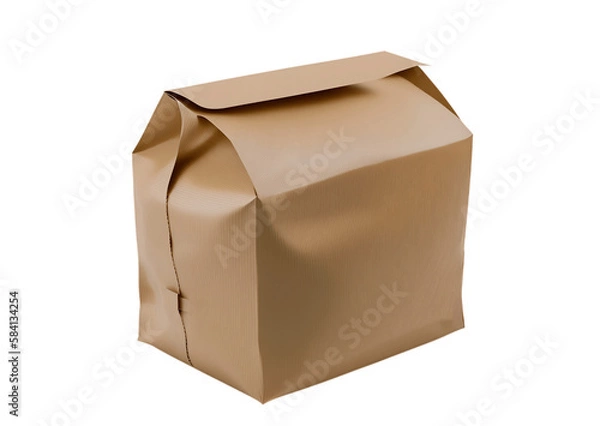 Obraz cardboard box isolated on transparent background