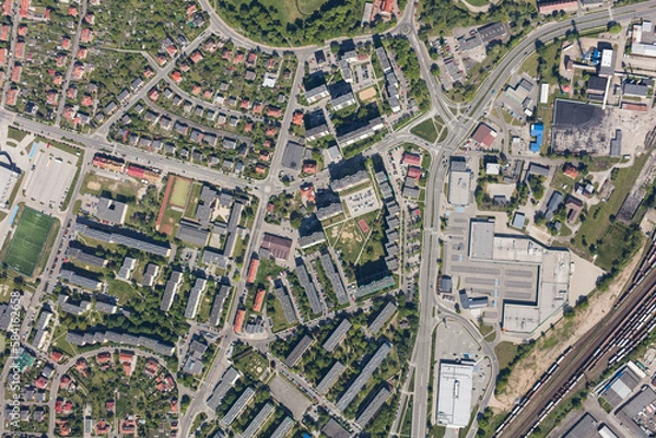 Obraz aerial view of the Nysa city