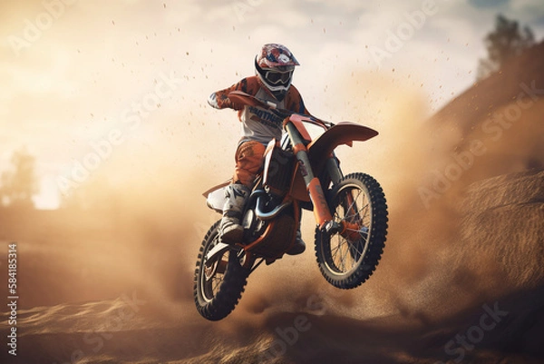 Obraz Motorcross Motorcycle | Generative Ai