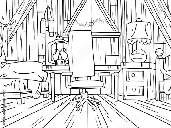 Obraz living room interior