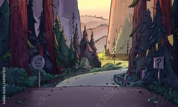 Obraz graffiti in the city