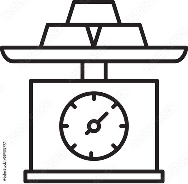 Obraz gold bars icon