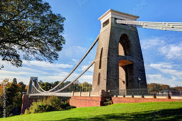 Obraz Daytime View of the Clifton Suspension Bridge in Bristol