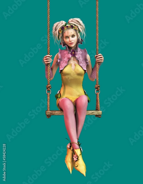Obraz On the Swing 3d CG CA