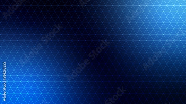 Obraz 三角パターン背景素材，テクノロジー，ネイビーのグラデーション03