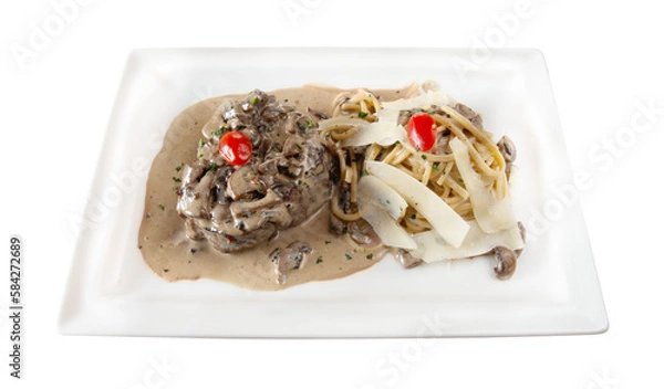 Obraz Filet de boeuf aux champignons