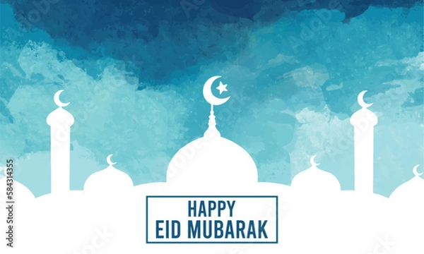 Fototapeta Happy Eid Mubarak Vector Background