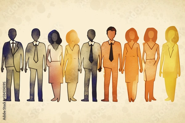 Obraz Corporate Team Diversity