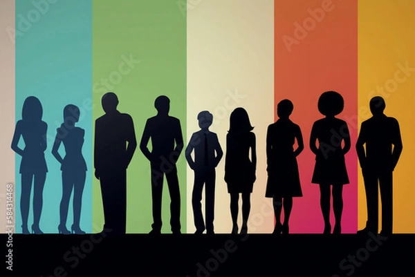 Obraz Corporate Team Diversity