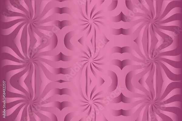 Fototapeta Abstract vector geometric background with circular lines that create a sense of movement and illusion	