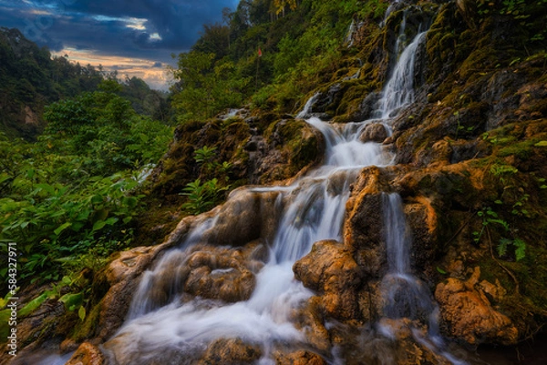 Fototapeta Goa Tetes waterfalls in East java area