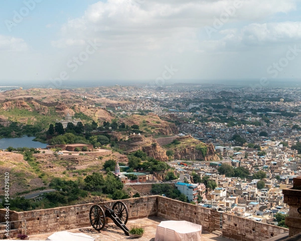 Fototapeta Ville de jodhpur, vue panoramique