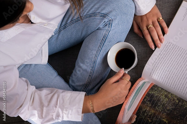 Obraz Coffee and book