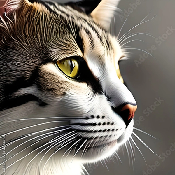 Obraz close up portrait of a cat